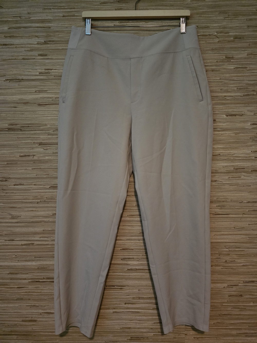 ATHLETA Women's Stretch Pull-On Straight-Leg Pants - Light Taupe